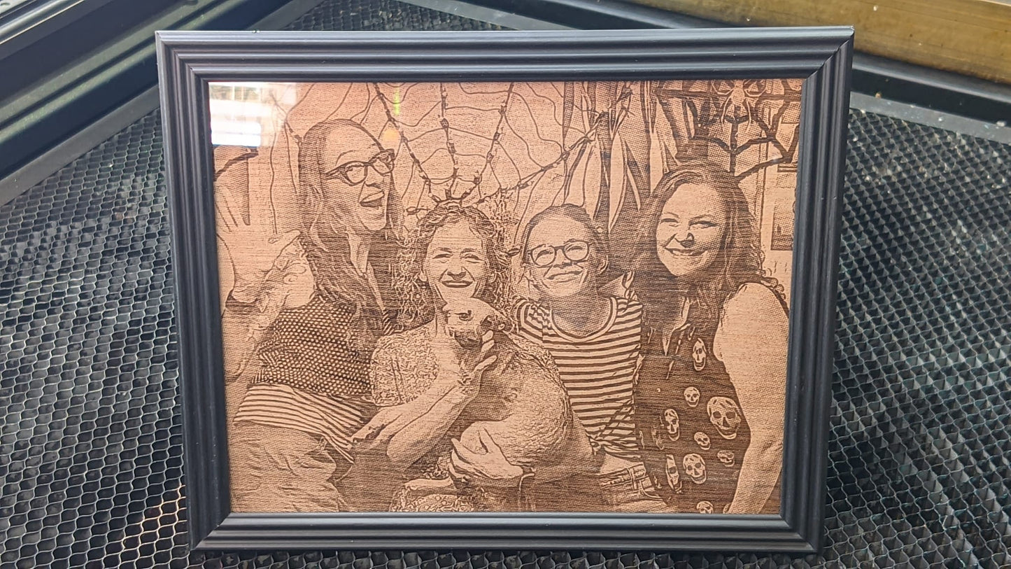 Photo Engraved 1/4" Birchwood
