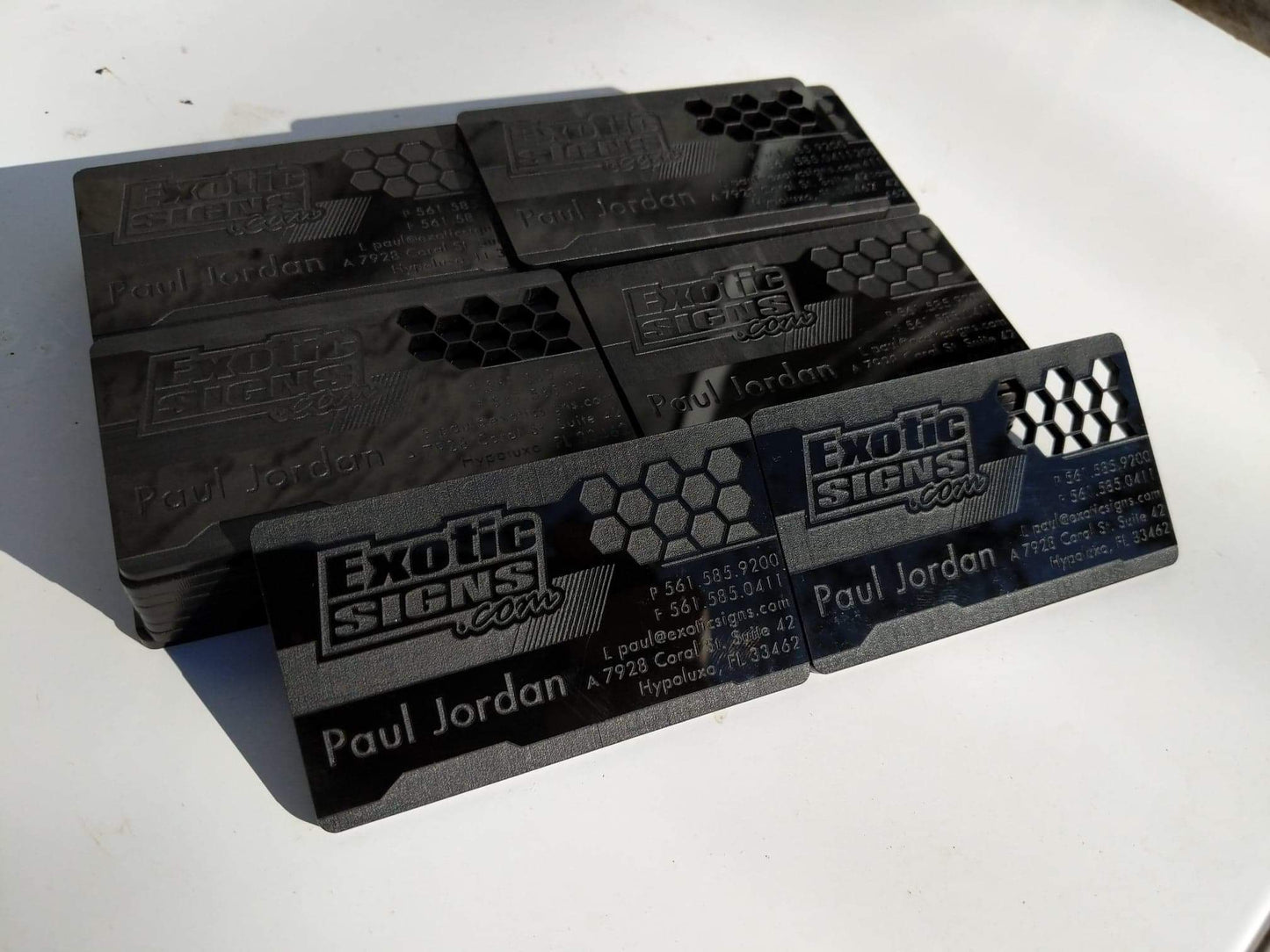 Acrylic Business Cards - Design Fee/Deposit Only