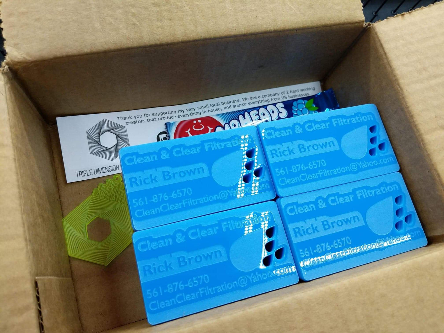 Acrylic Business Cards - Design Fee/Deposit Only