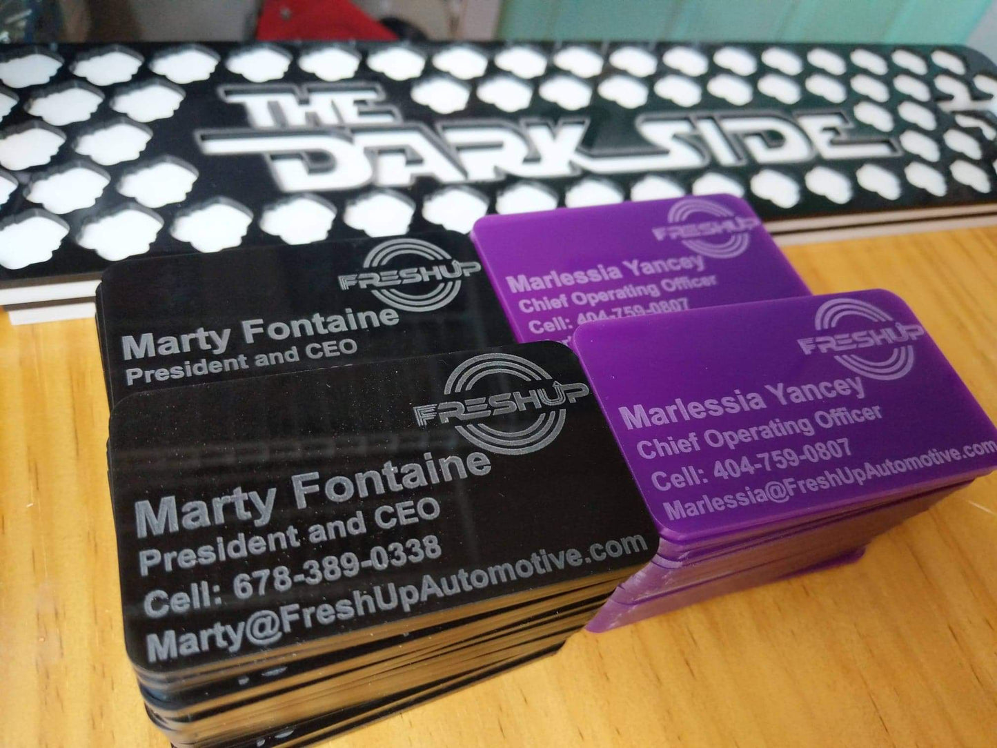 Acrylic Business Cards - Design Fee/Deposit Only